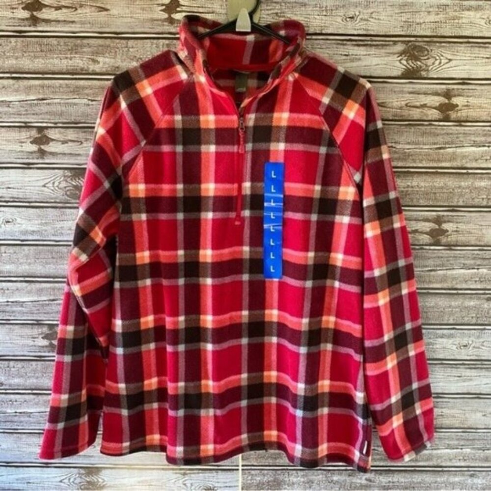 NWT Eddie Bauer Women's 1/4-Zip Fleece Size‎ L